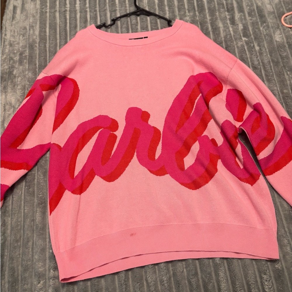 Fashion Nova Pink and Red Sweater